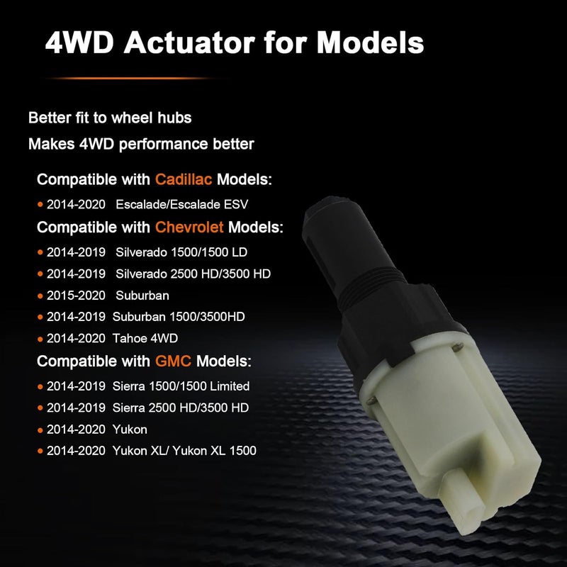 BEAMINGAUTO 4WD Actuator Assembly Replacement for 2014-2019 Cadillac Escalade, Gmc Sierra 2500 3500 Yukon, Silverado 15002500 3500 Suburban Tahoe Models 22876132 Replace# 600-118 - Image 5